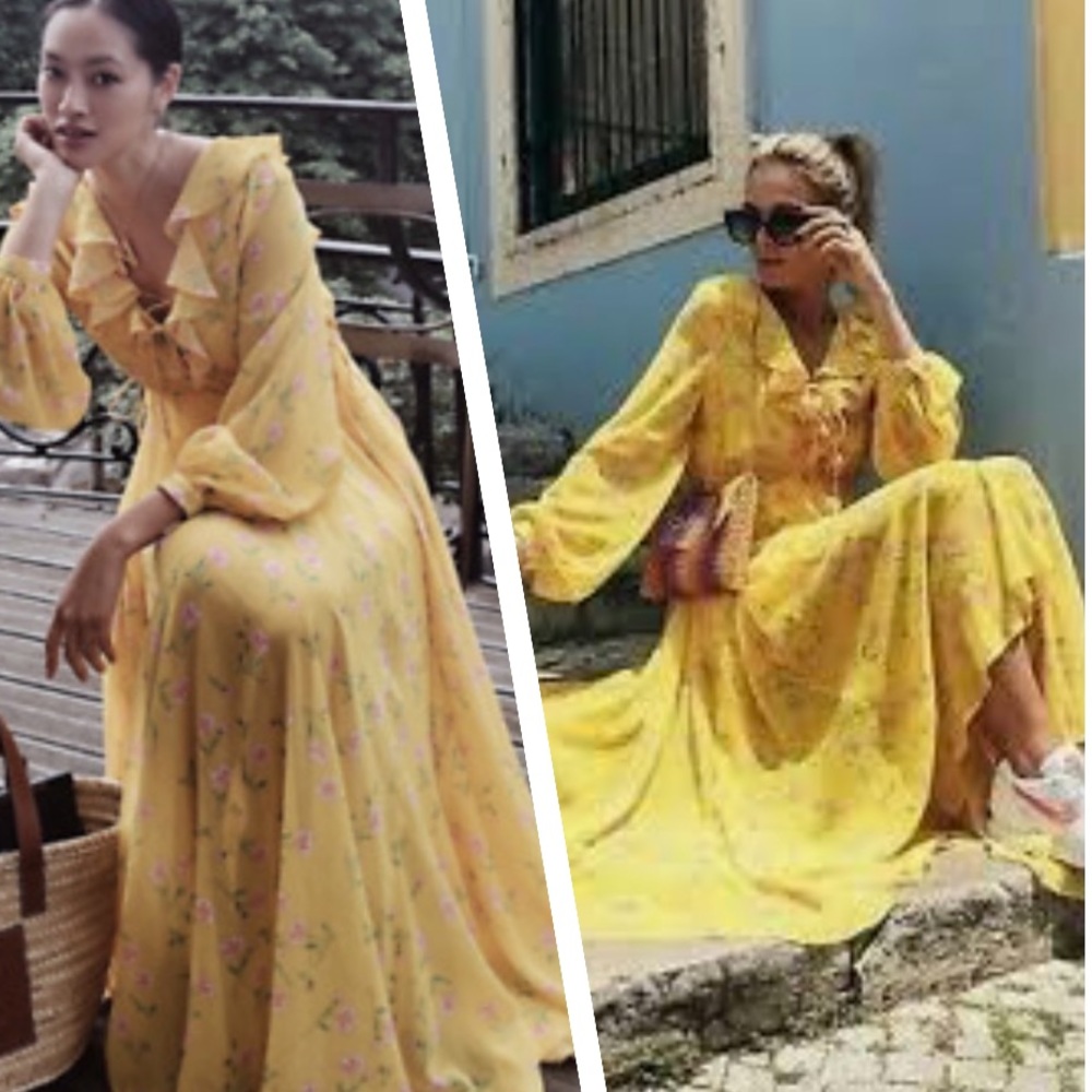 - TOPSHOP FLORAL MAXI DRESS NEW